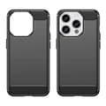 Miniatyrbild 2 av 8: iPhone 15 Pro Mobilskal Carbon Fiber Brushed - Svart