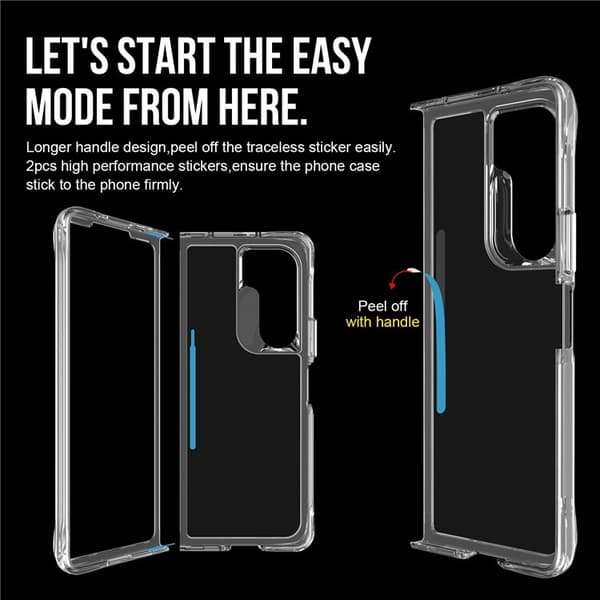 Galaxy Z Fold 5 Mobilskal Anti-drop - Transparent
