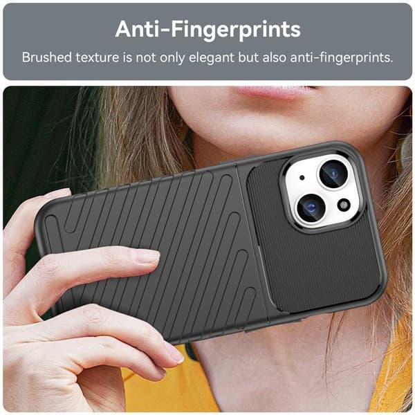 iPhone 15 Mobilskal Twill Thunder - Svart