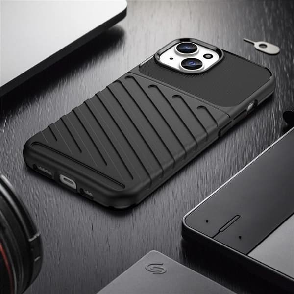 iPhone 15 Mobilskal Twill Thunder - Svart
