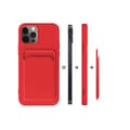 Miniatyrbild 7 av 10: iPhone 15 Pro Mobilskal Korthållare Silikon - Orange
