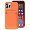 Miniatyrbild 1 av 10: iPhone 15 Pro Mobilskal Korthållare Silikon - Orange
