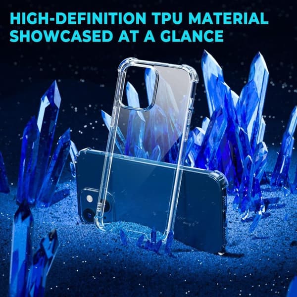 BOOM iPhone 15 Plus Mobilskal Shockproof TPU - Clear