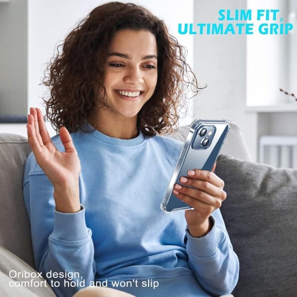 BOOM iPhone 15 Plus Mobilskal Shockproof TPU - Clear