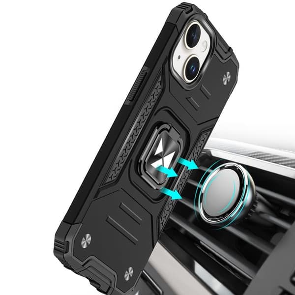 Wozinsky iPhone 15 Ringhållare Mobilskal - Röd