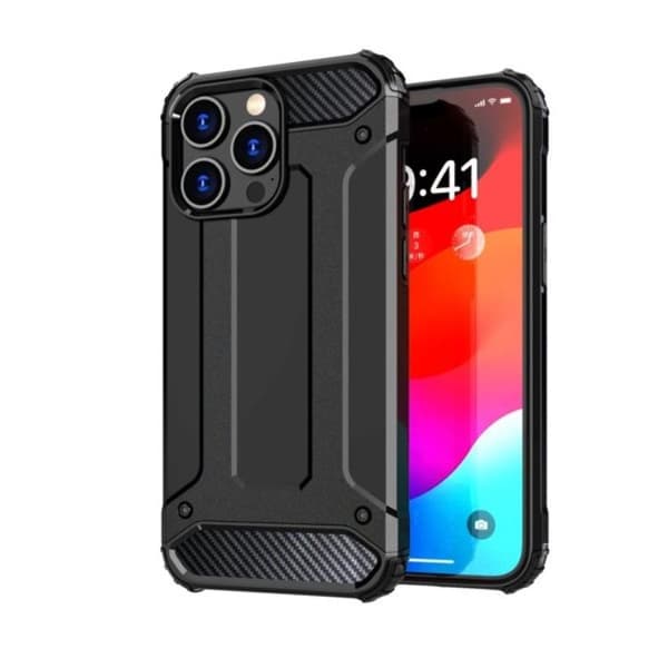iPhone 15 Pro Mobilskal Hybrid Armor - Blå