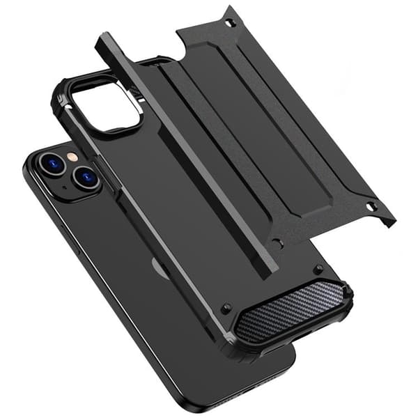 iPhone 15 Plus Mobilskal Hybrid Armor - Svart