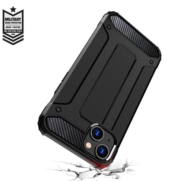 iPhone 15 Plus Mobilskal Hybrid Armor - Svart