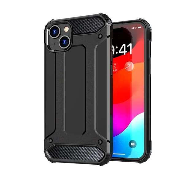 iPhone 15 Plus Mobilskal Hybrid Armor - Svart