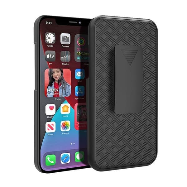 iPhone 15 Plus Mobilskal Holster - Svart