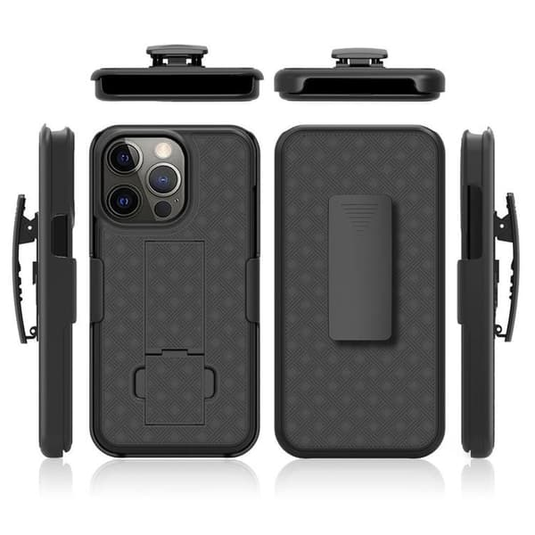 iPhone 15 Plus Mobilskal Holster - Svart