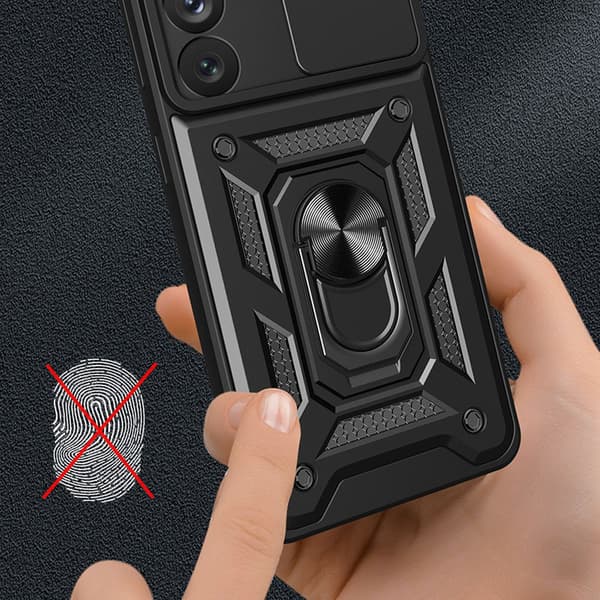Galaxy A34 5G Skal Ringhållare Hybrid Armor Camshield - Svart