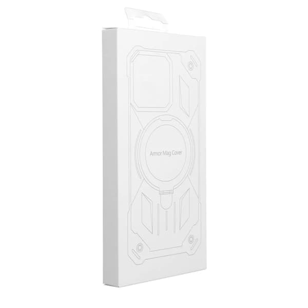 iPhone 15 Mobilskal Magsafe Ringhållare Armor - Röd