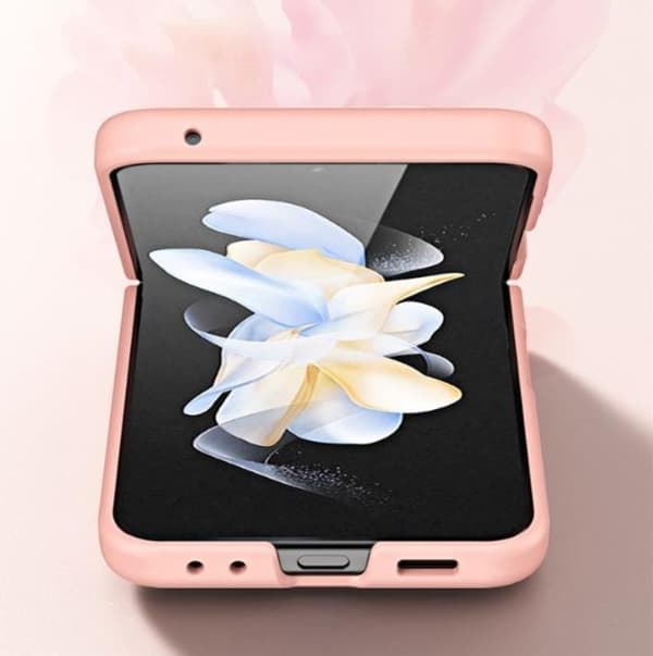 Galaxy Z Flip 5 Mobilskal Retractable Strap Hinge - Rosa