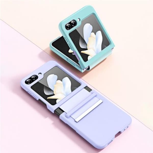 Galaxy Z Flip 5 Mobilskal Retractable Strap Hinge - Rosa