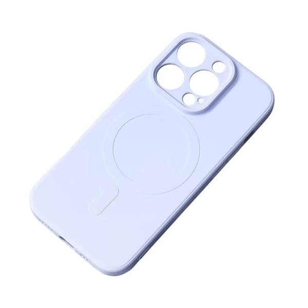 iPhone 15 Plus Mobilskal MagSafe Silikon - Ljusblå