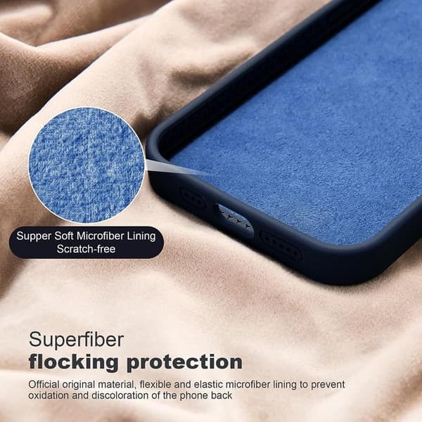 iPhone 15 Plus Mobilskal Magsafe Liquid Silikon - Marinblå