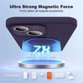 Miniatyrbild 2 av 6: iPhone 15 Mobilskal Magsafe Liquid Silikon - Lila