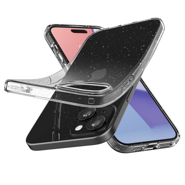 Spigen iPhone 15 Mobilskal Liquid Crystal - Glitter Clear