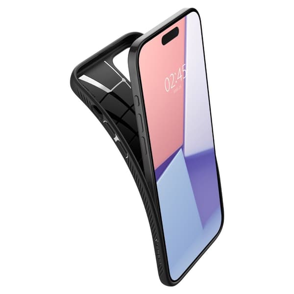 Spigen iPhone 15 Pro Max Mobilskal Liquid Air - Matte Svart