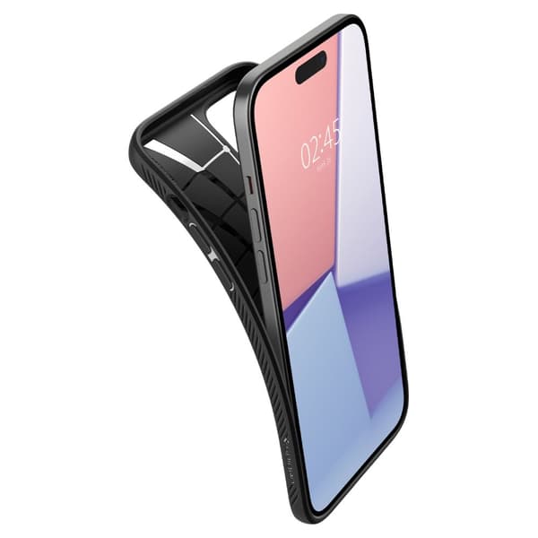 Spigen iPhone 15 Mobilskal Liquid Air - Matte Svart