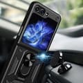 Miniatyrbild 3 av 8: Galaxy Z Flip 5 Mobilskal Hybrid Armor Camshield - Svart