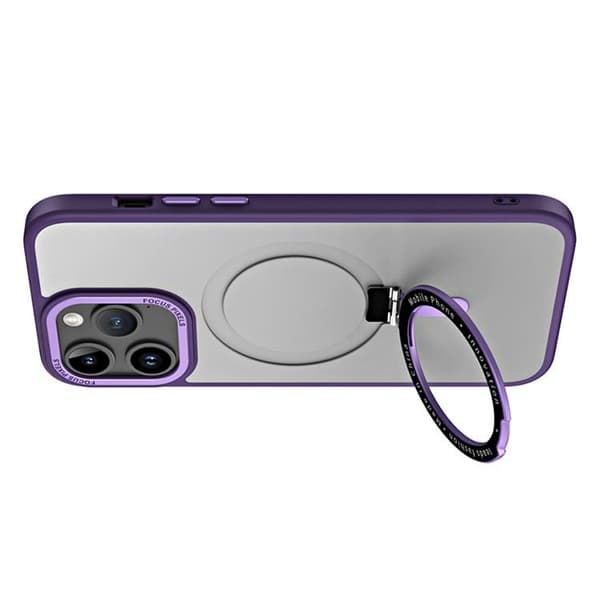 iPhone 15 Pro Max Mobilskal Magsafe Kickstand - Lila
