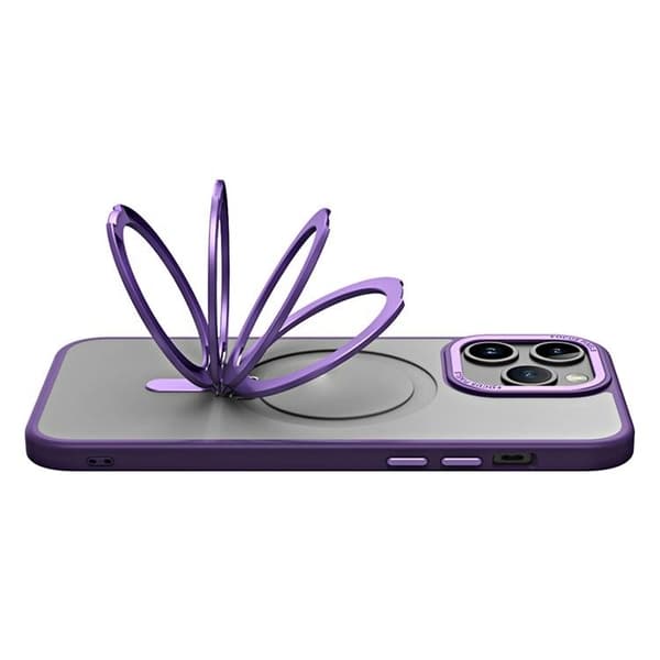 iPhone 15 Pro Max Mobilskal Magsafe Kickstand - Lila