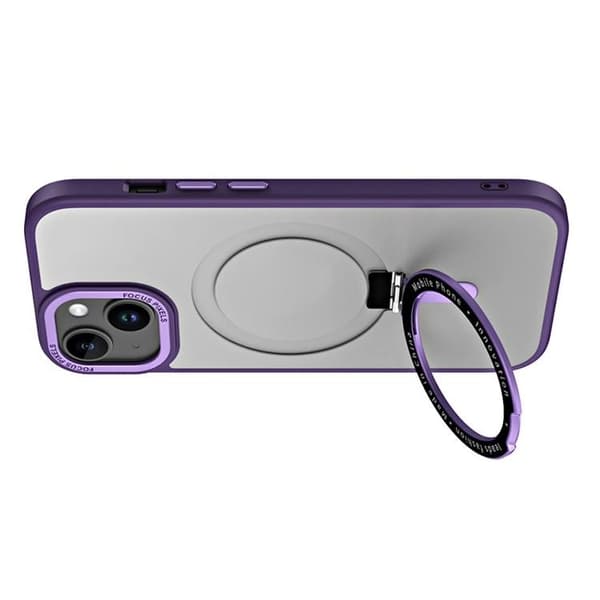iPhone 15 Plus Mobilskal Magsafe Kickstand - Lila