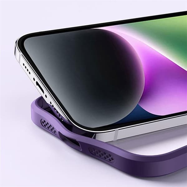 iPhone 15 Plus Mobilskal Magsafe Kickstand - Lila