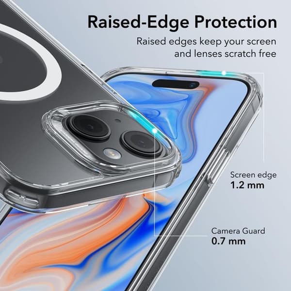 ESR iPhone 15 Mobilskal Magsafe CH Halolock - Clear