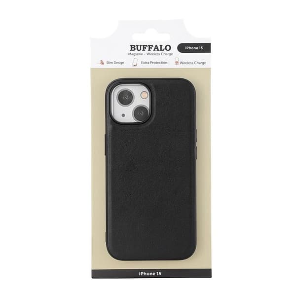 Buffalo iPhone 15 Plus Mobilskal Magsafe - Svart