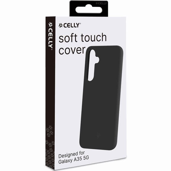 Celly Galaxy A35 5G Mobilskal Cromo Soft Rubber - Svart