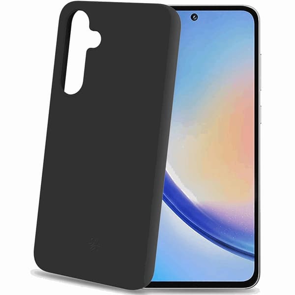 Celly Galaxy A35 5G Mobilskal Cromo Soft Rubber - Svart