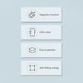 Miniatyrbild 9 av 11: Nillkin iPhone 15 Mobilskal Magsafe Nature Pro Armored