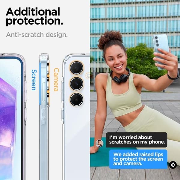 Spigen Galaxy A55 5G Mobilskal Liquid Crystal - Glitter