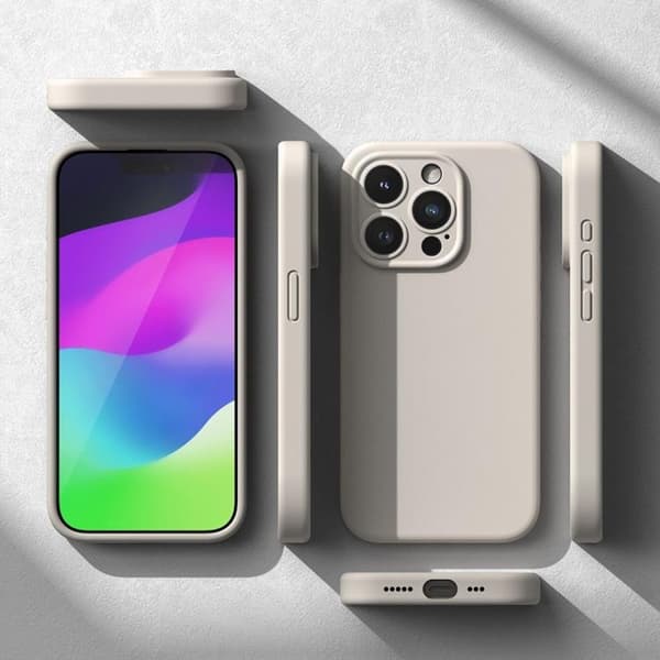 Ringke iPhone 15 Pro Max Mobilskal Magsafe Silikon - Stone