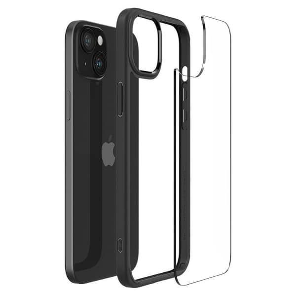Spigen iPhone 15 Mobilskal Ultra Hybrid - Matte Svart