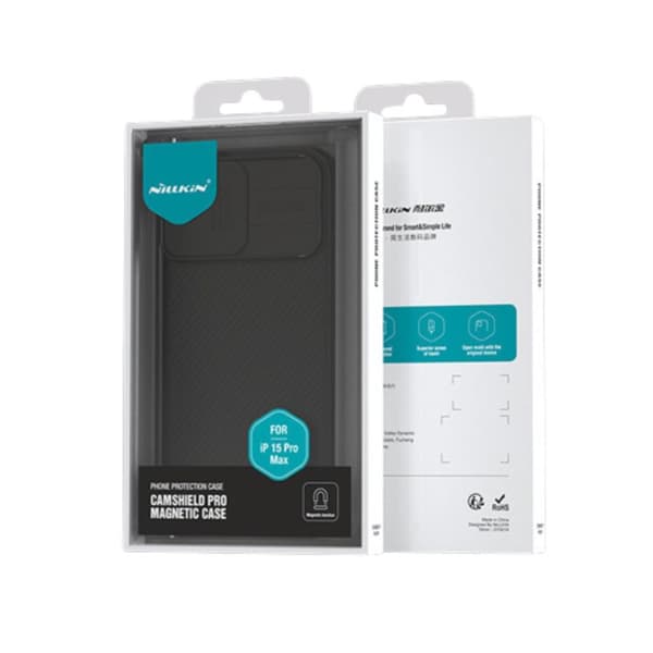 Nillkin iPhone 15 Pro Max Mobilskal CamShield Magnetic - Svart