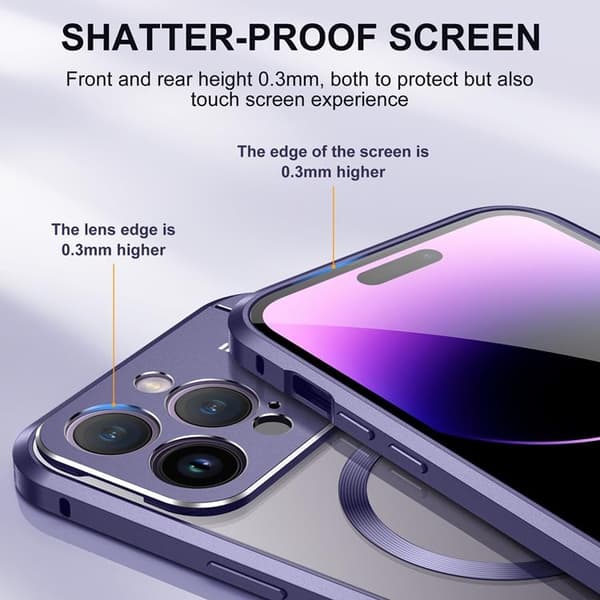 iPhone 15 Pro Max Mobilskal Magsafe Aroma Kickstand - Silver