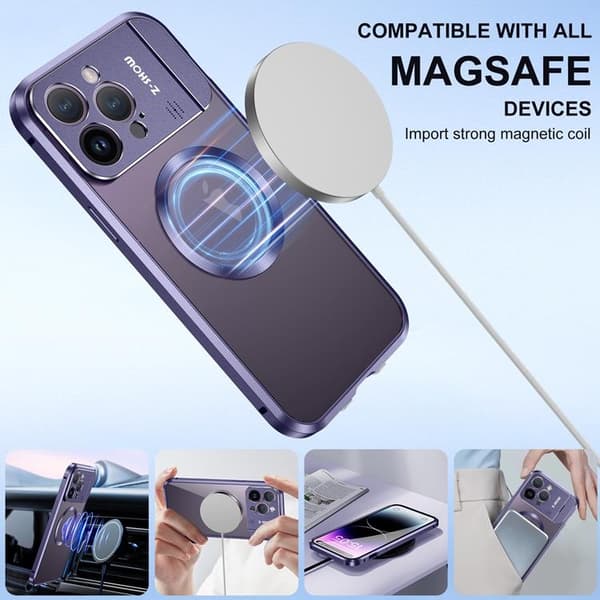 iPhone 15 Pro Max Mobilskal Magsafe Aroma Kickstand - Silver