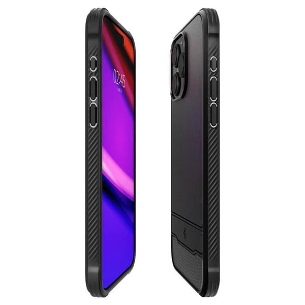 Spigen iPhone 15 Pro Max Mobilskal Magsafe Rugged Armor -Svart
