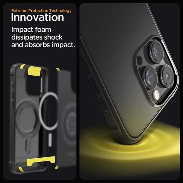 Spigen iPhone 15 Pro Max Mobilskal Magsafe Rugged Armor -Svart