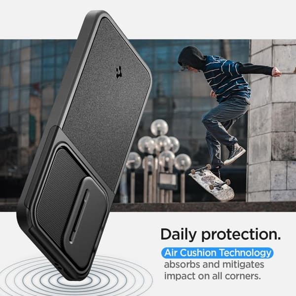 Spigen Galaxy S24 Mobilskal Optik Armor - Svart