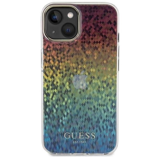 Guess iPhone 15 Mobilskal IML Mirror Disco Iridescent - Flerfärgad