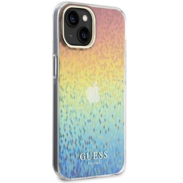 Guess iPhone 15 Mobilskal IML Mirror Disco Iridescent - Flerfärgad