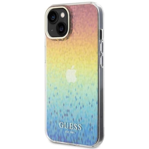 Guess iPhone 15 Mobilskal IML Mirror Disco Iridescent - Flerfärgad