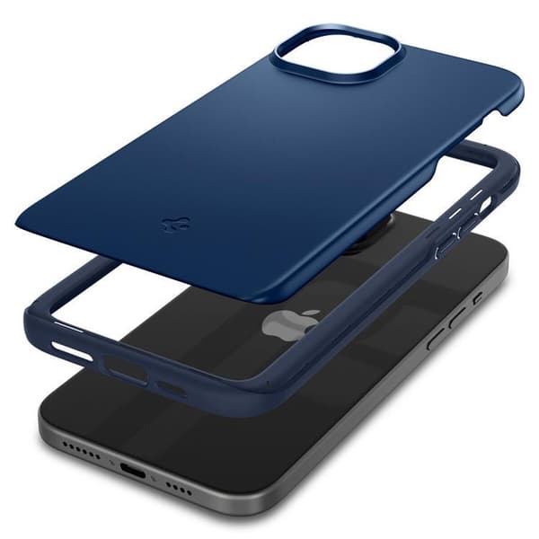 Spigen iPhone 15 Plus Mobilskal Thin Fit - Blå