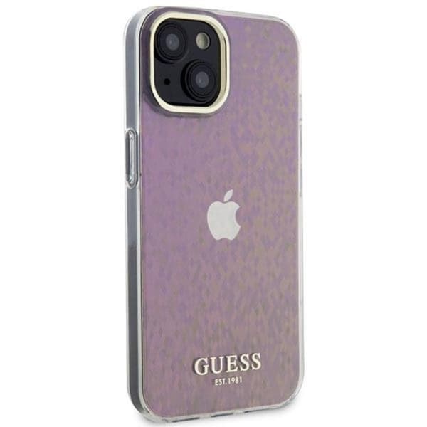 Guess iPhone 15 Mobilskal IML Faceted Mirror Disco Iridescent