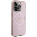 Miniatyrbild 4 av 7: Guess iPhone 15 Pro Mobilskal Magsafe Saffiano - Rosa